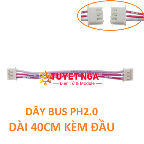 PH2.0 Dây Bus 3 Pin Dài 40cm