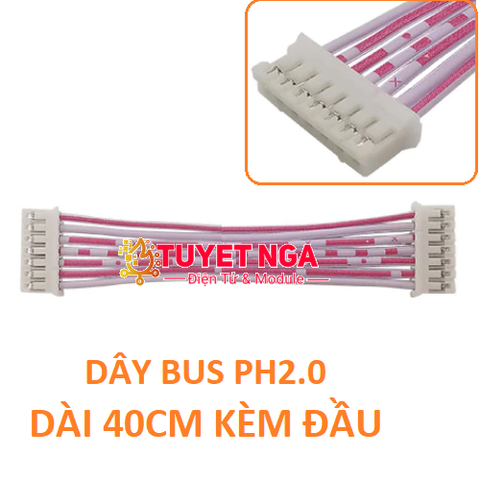 PH2.0 Dây Bus 6 Pin Dài 40cm