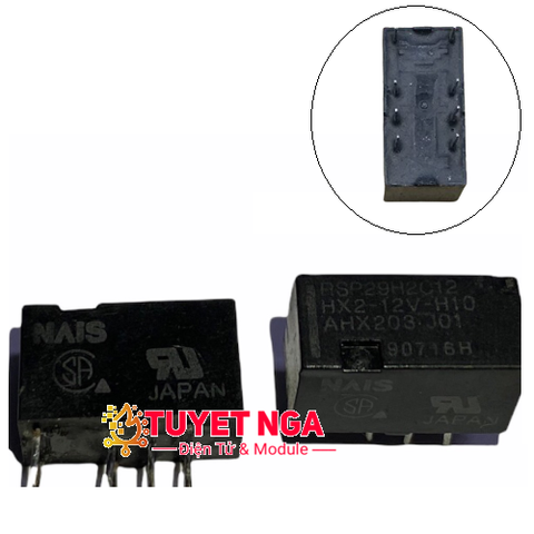 HX2-12V-H10 Relay 12V 8 Chân