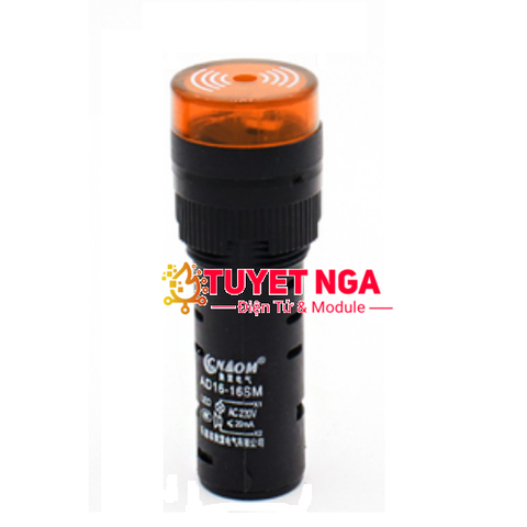 AD16-22SM Đèn Báo Có Còi Vàng 16mm 220V