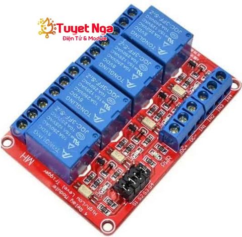 Module 4 Relay Kích Mức Cao Thấp 5V