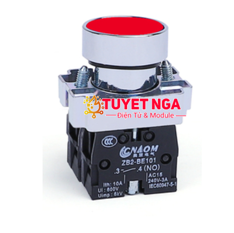 XB2-BA45 Nút Nhấn Nhả Đỏ 22mm 10A