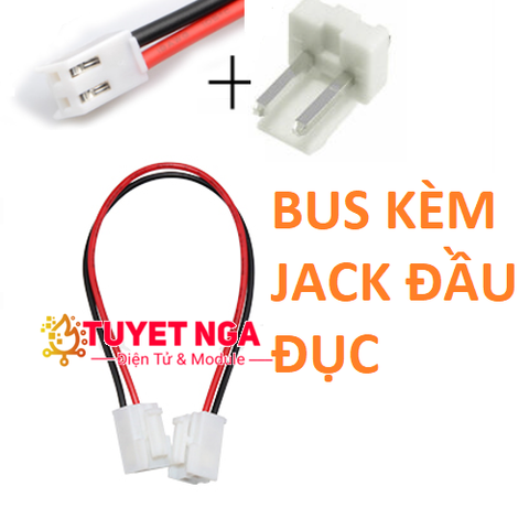 Dây Bus 2 Pin 3.96mm Dài 40cm (Dây 2 Đầu)