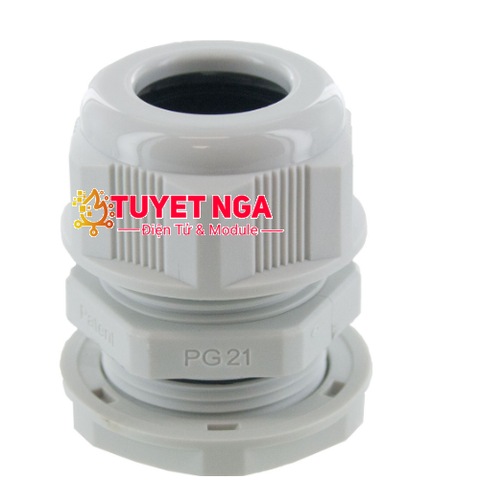 Ốc Siết Cáp Nhựa PG21 (Màu Trắng)