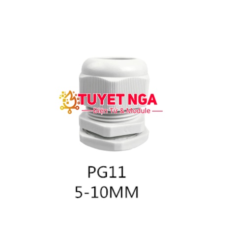 Ốc Siết Cáp Nhựa PG13.5 (Màu Trắng)