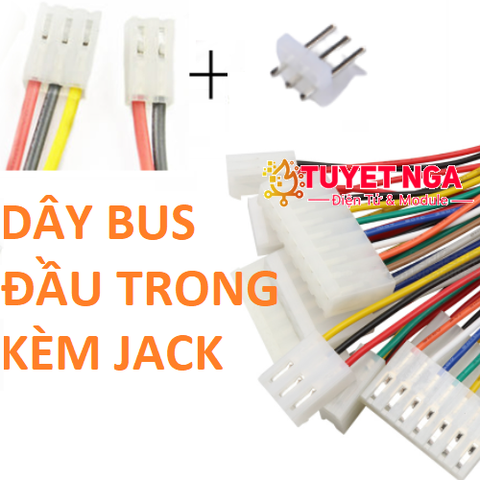 CH3.96mm Dây Bus 4 Pin 3.96mm Dài 30cm (đầu trong)