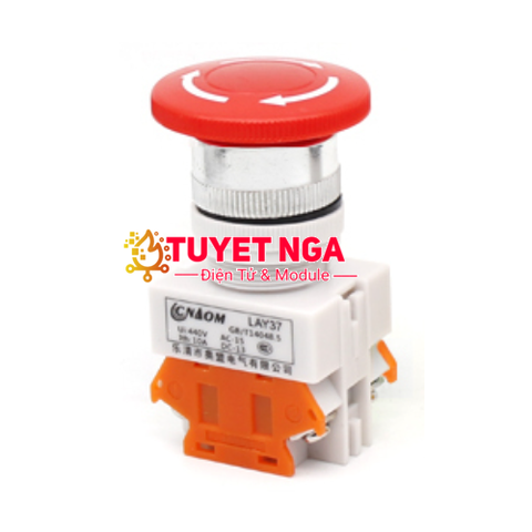 LAY37-02ZS Nút Nhấn Dừng Khẩn 22mm