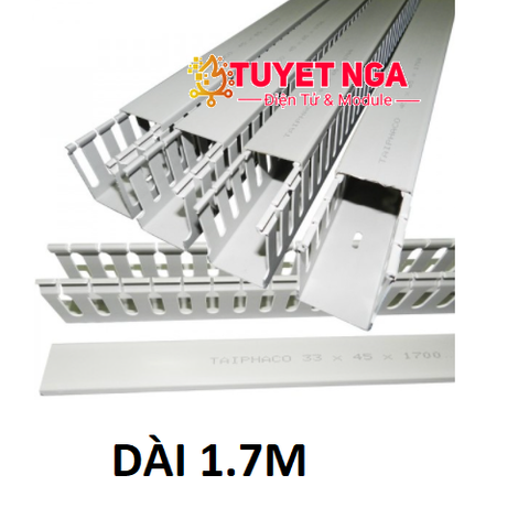 Máng Nhựa Nẹp Xám 45x45mm