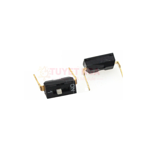 Công Tắc Gạt 1 Bit Dip Switch 2.54mm Màu Đen