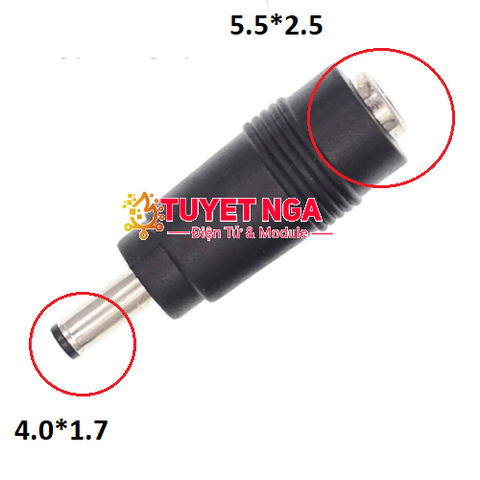 Đầu Chuyển DC 5.5x2.5mm sang 4.0x1.7mm