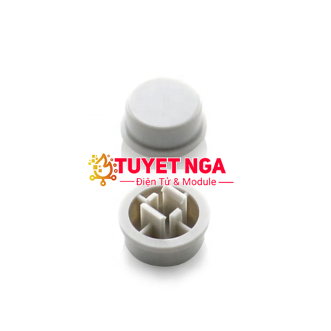 Nắp Nút Nhấn 12x12mm Trắng