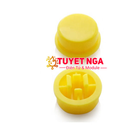 Nắp Nút Nhấn 12x12mm Vàng