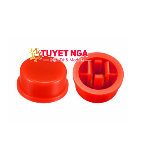 Nắp Nút Nhấn 12x12mm Đỏ