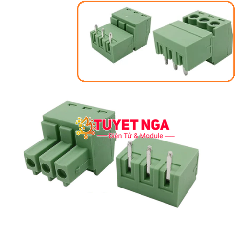 EX-15EDG Terminal 3 Chân Cong 3.81mm