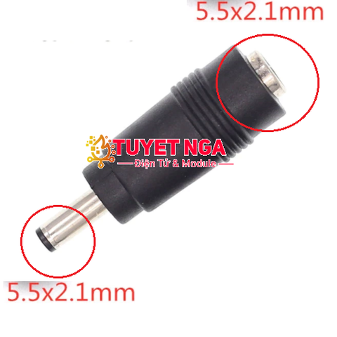 Đầu Chuyển DC 5.5x2.1mm sang 5.5x2.1mm