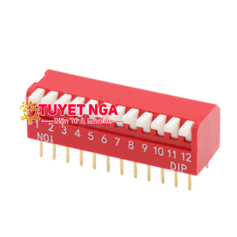 DP-12 Công Tắc Gạt 12 Bit Dip Switch 2.54mm