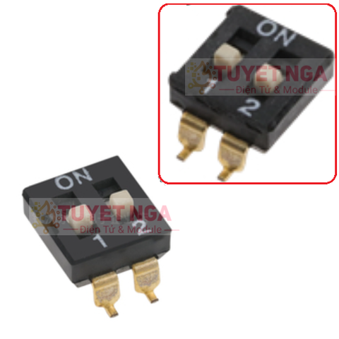 Công Tắc Gạt 2 Bit Switch SMD 2.54mm