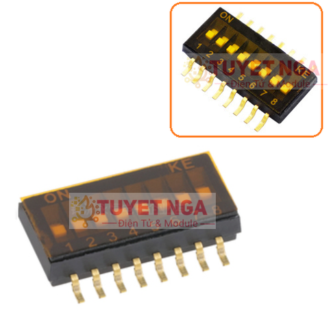 KE-8P Công Tắc Gạt 8 Bit Switch SMD 1.27mm