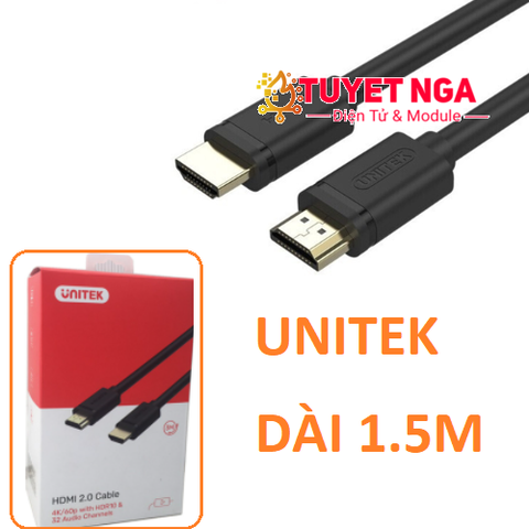 UNITEK Dây Cáp HDMI 1.5M Y-C137M