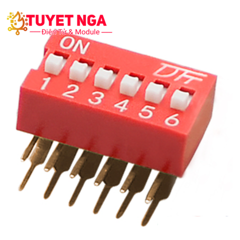 Công Tắc Gạt 6 Bit Dip Switch 2.54mm Dọc