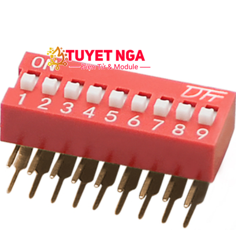 Công Tắc Gạt 9 Bit Dip Switch 2.54mm Dọc