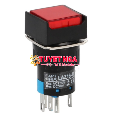 LA16-DM Nút Nhấn Nhả Đỏ 16mm 220V