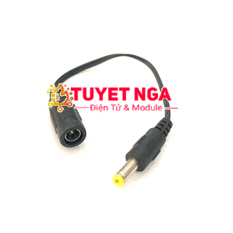 Cáp Nguồn DC 5.5x2.1mm ra 2.5x0.7mm