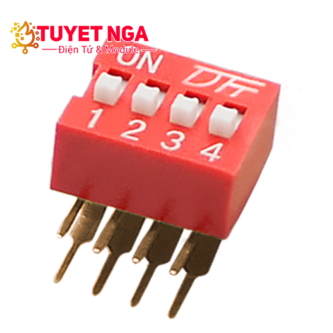 Công Tắc Gạt 4 Bit Dip Switch 2.54mm Dọc