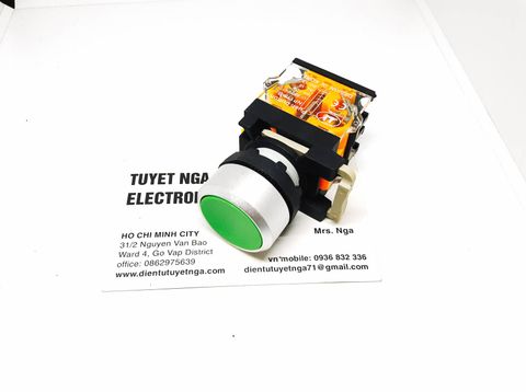 Nút Nhấn Nhả Xanh Lá 22mm NP115-B