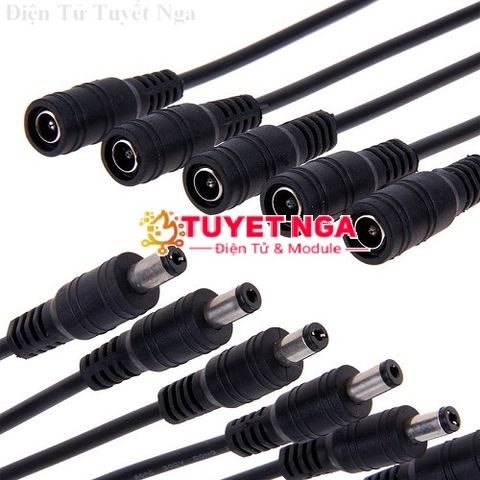 Jack DC Đực Dây 5.5x2.1mm