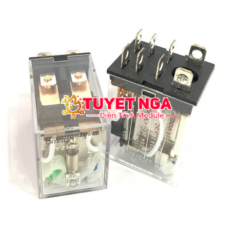 LY2N Relay Trung Gian Omron 24V 10A 8 Chân Dẹp