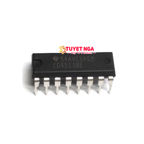 IC CD4511BE Segment LED Driver