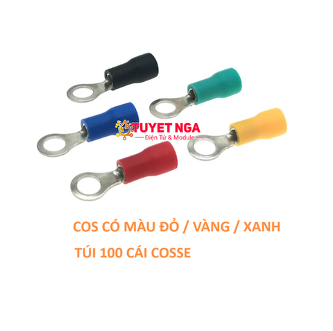 RV2-5 Đầu Cos Tròn 2-5 Phủ Nhựa (túi 100pcs)