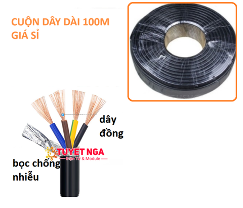 Cuộn Dây Tín Hiệu 5 Lõi Chống Nhiễu 0.3mm