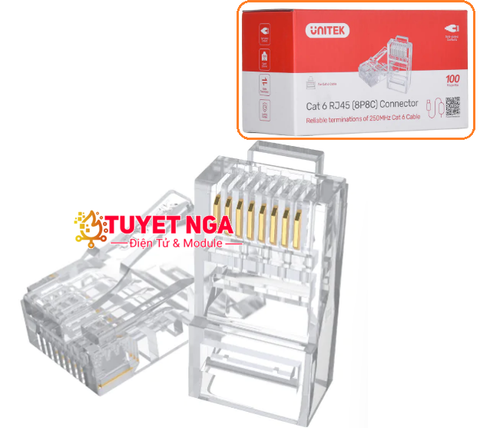 UNITEK Đầu Mạng CAT6 RJ45 (8P8C)