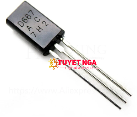 Transistor D667 2SD667 1A 80V NPN TO-92L