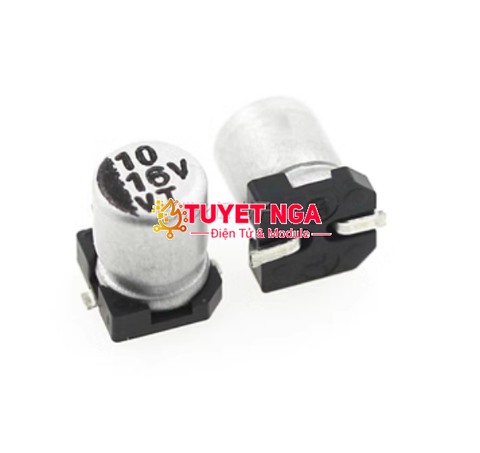 Tụ Nhôm 10uF 16V SMD Aluminum