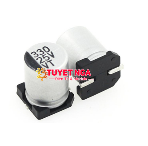 Tụ Nhôm 330uF 25V SMD Aluminum