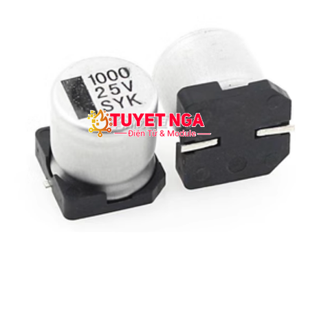 Tụ Nhôm 1000uF 25V SMD Aluminum