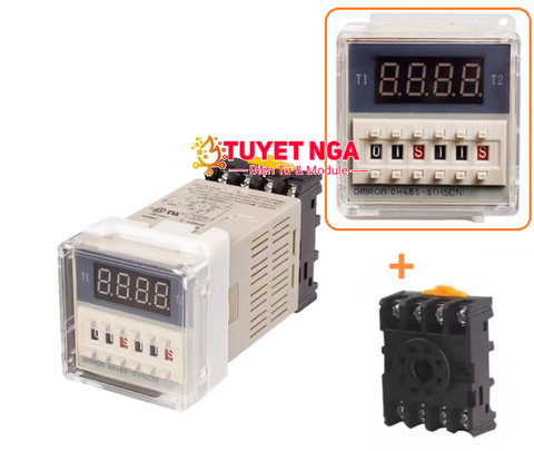 Relay Timer Omron Điện Tử DH48S-S 220V (0.1s-99h)