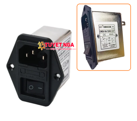 CW2B-6A-T Bộ Lọc Nguồn Pha Đơn 6A 115/250V