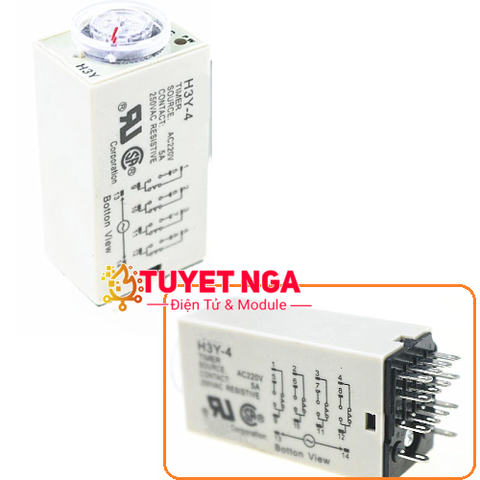 Relay Timer Omron 220V 60 Giây 14 Chân