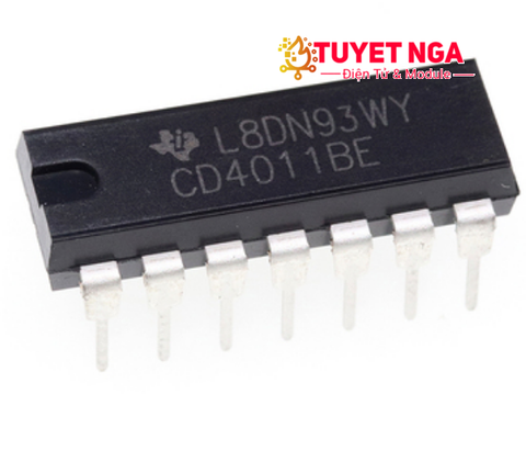 IC 4011 Quad 2-Input NAND Logic Gates CD4011BE