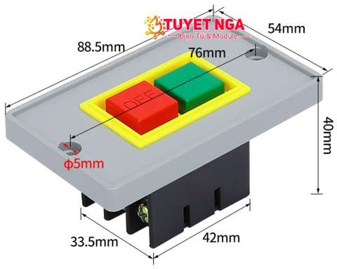 QKS2-5 Công Tắc Bảng Điều Khiển (lớn)