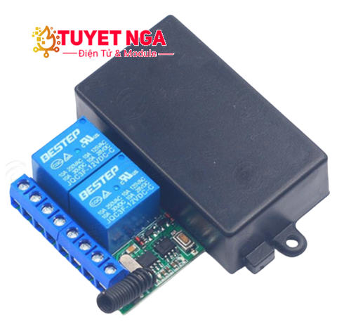 Điều Khiển Học Lệnh RF 2 Relay 433Mhz 24V