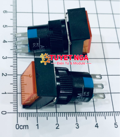 LA16-11 Nút Nhấn Giữ 16mm Vàng (nhật)