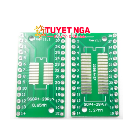 SOP28 Mạch Chuyển Đổi SMD Sang DIP 0.65mm / 1.27mm