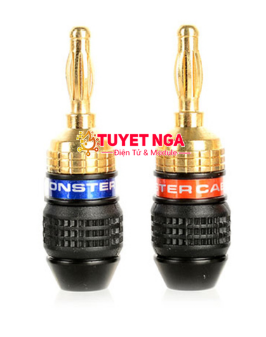 Cặp Jack Bắp Chuối Đực 4mm (mạ vàng)