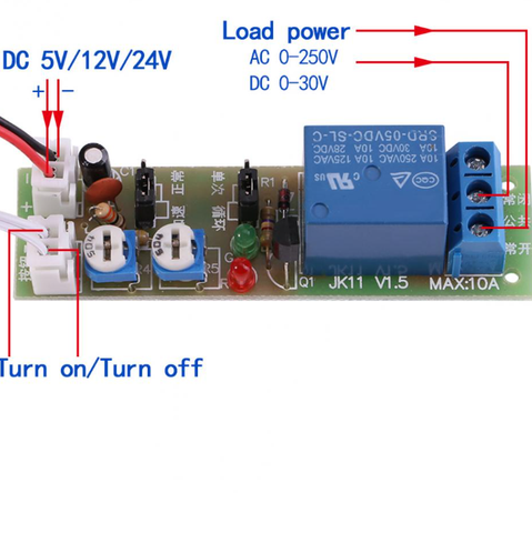 JK11 Mạch Tạo Trễ 5V 0~100 Giây