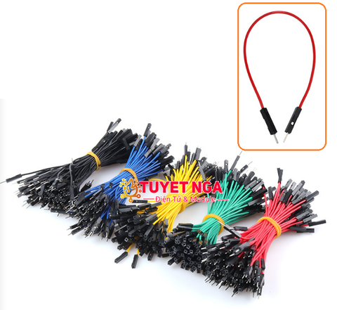 Dây Cắm Đực Đực 24AWG Đen Dài 20cm